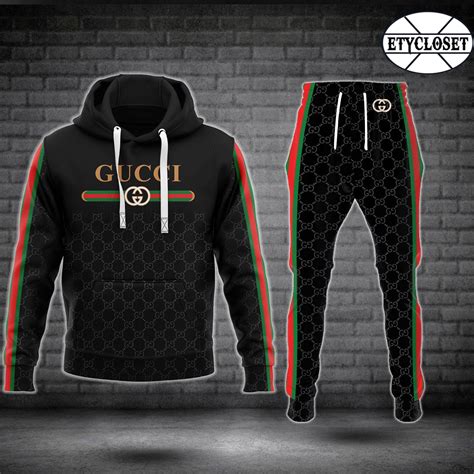 gucci crean hoodie|Gucci sweatpants for men.